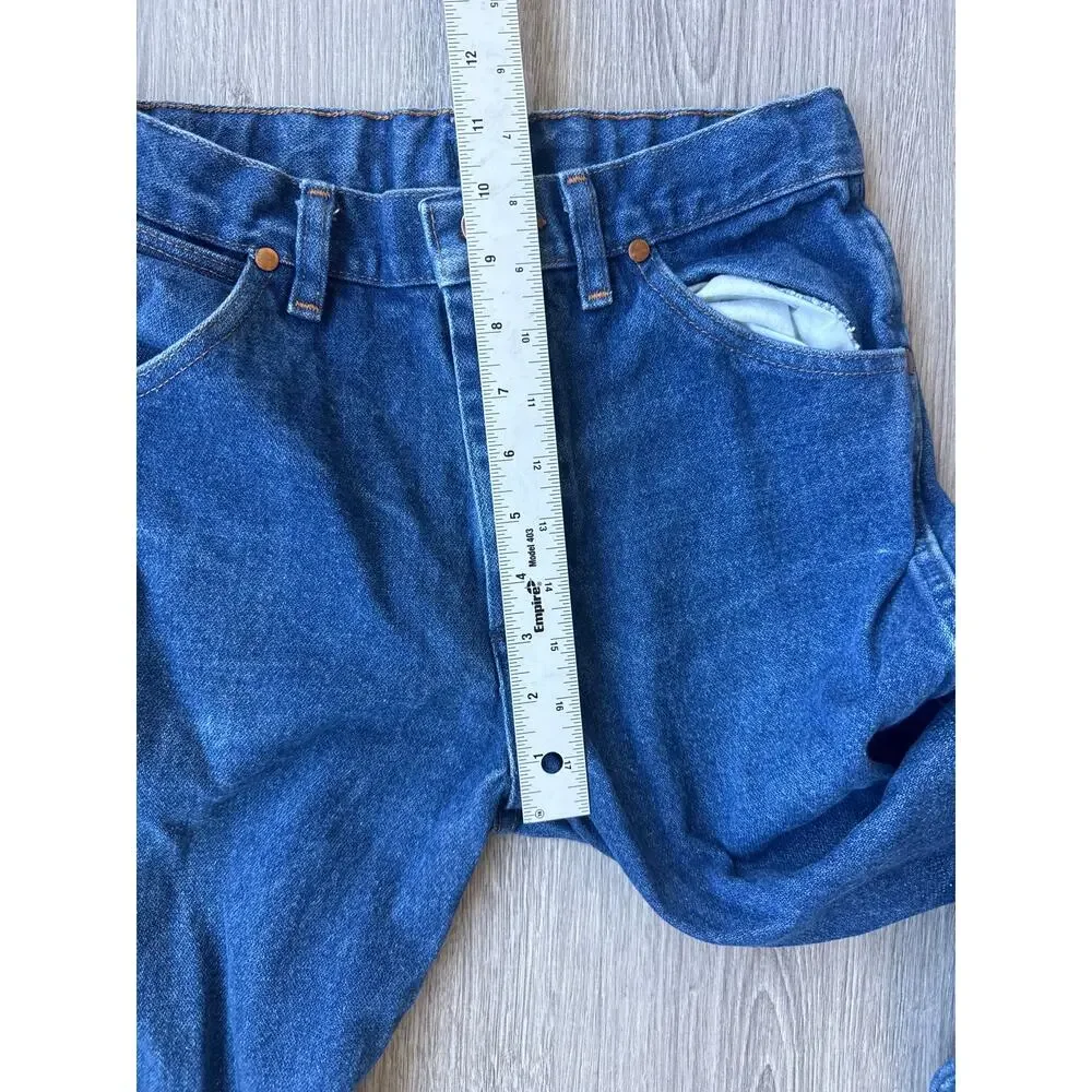 Wrangler 13MWZBP Cowboy Cut Jeans Mens 16 Blue Western Straight Leg Denim
